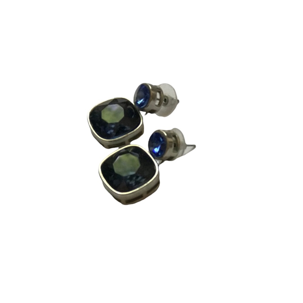 BCBG Blue Crystal Earrings